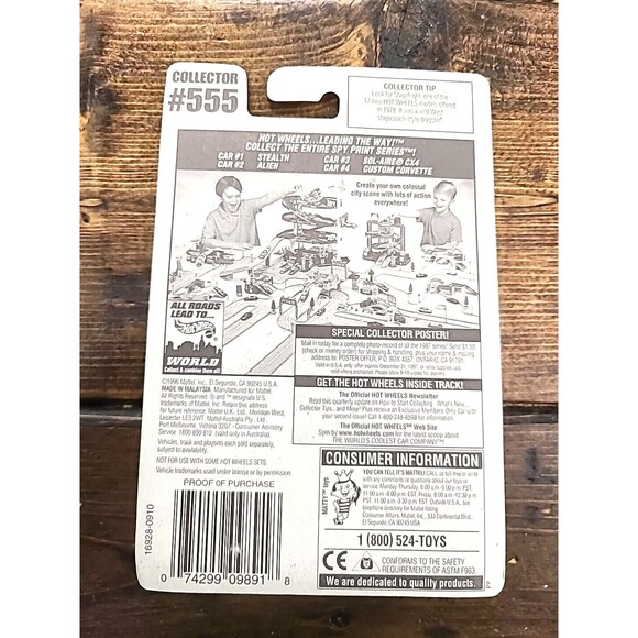 Vintage NEW NOS 1997 Hot Wheels #555 Sol-Aire CX4 Spy Print Series #3/4 - Picture 5 of 6